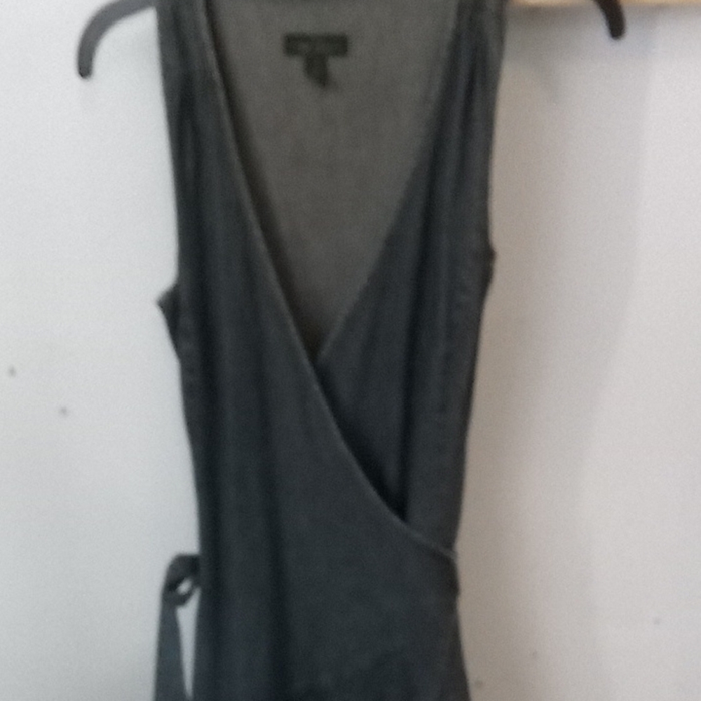 Ralph Lauren Demin Wrap Ruffle Mini Dress - Picture 2 of 5